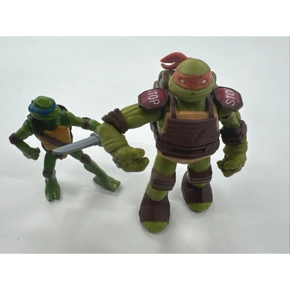 TMNT Action Figure Toys Lot of 4 Poseable Teenage Mutant Ninja Turtles 2003 2012